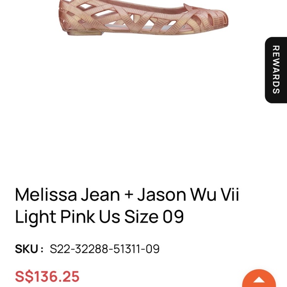 New without tags Melisa x JasonWu pink sparkly ballet flats - Picture 1 of 3